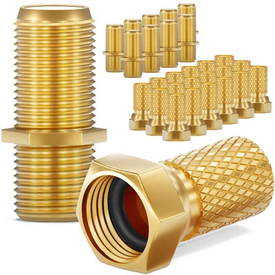 HB-DIGITAL 20 x HQ F Stecker Dichtring 10 x F Verbinder vergoldet Kupplung SAT Kabel