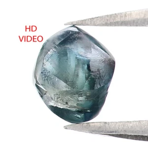 0.91 CT Natural Loose Rough Cut Diamond 5.75 MM Blue Color Rough Diamond QL2239 - Picture 1 of 8