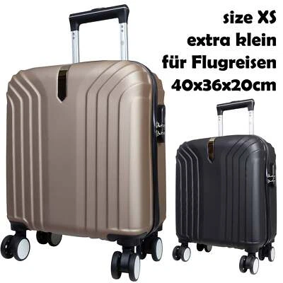 Reisekoffer XS extra kleines Handgepäck Hartschale Trolley Flugreise 4 Rollen - Bild 1 von 4