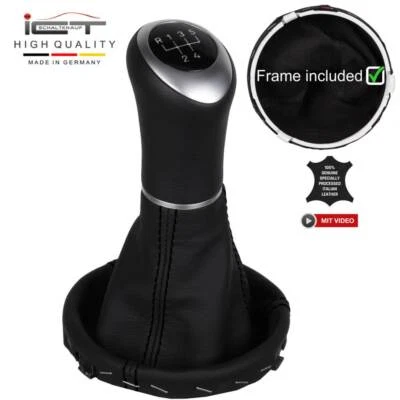 ICT Schaltknauf Schaltmanschette Schaltsack Leder für Audi A2 8Z A61 - Bild 1 von 4