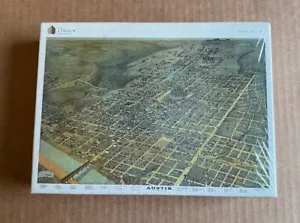 "Rompecabezas de mapa histórico Austin, TX 1887 285 piezas 16,5"" x 12"" nuevo sellado" - Imagen 1 de 5