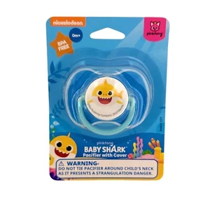 Nickelodeon Baby Shark Pacifier with Cover Size 0+ Months Blue - Picture 1 of 1