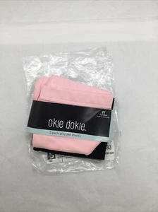 Okie Dokie 2 Niño Pequeño (Paquete de 3 Pantalones Cortos Play Pal) Colores: Rosa, Negro y Gris NUEVO - Imagen 1 de 4