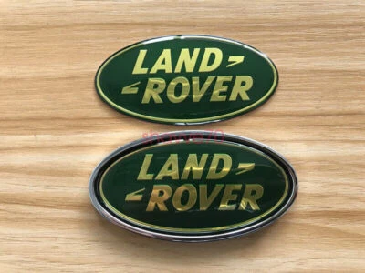 para Land Rover LR3 Discovery Freelander rejilla/puerta trasera emblema dorado insignia ovalada Foto 1 de 2