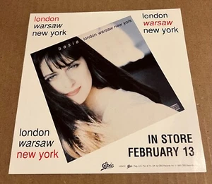 Basia - London Warsaw New York RARE promo sticker '90 - Picture 1 of 1