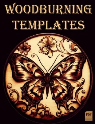 Woodburning Templates for Tracing  Pyrography patterns - Image 1 of 2