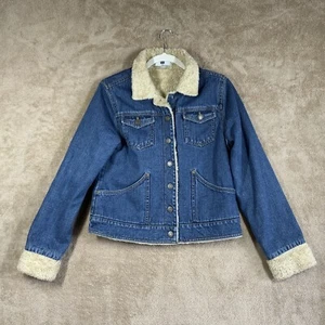 VTG Gap Kids XXL Sherpa Lined Denim Jacket Chore Barn Coat EUC - Picture 1 of 12