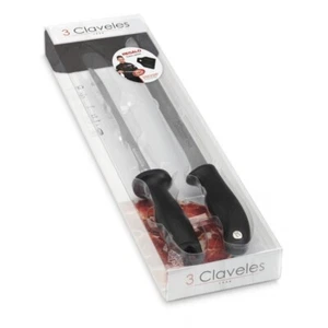 Set Cuchillo Jamon 3 Claveles Línea Evo Y Chaira + Cubre Jamon De Regalo - Imagen 1 de 8