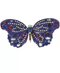 $65 BETSEY JOHNSON PARADISO PERDUTO GRANDE FARFALLA CIONDOLO SPILLA K26/k1aae/k26 - Foto 1 di 6