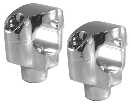 Elevadores de manillar cromados Fat Bar de 1 1/4" para 06+ Harley FXSTC Custom Chopper 41002 Foto 1 de 1