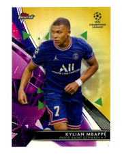 KYLIAN MBAPPE 2021-22 Topps Finest UCL Gold Refractor 29/50 SP UEFA Champions