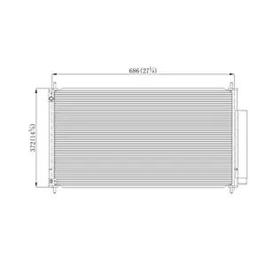 Fits 2012 2013 2014 2015 Honda Civic Coupe 2-Door 80110TS4T01 A/C Condenser - Picture 1 of 1