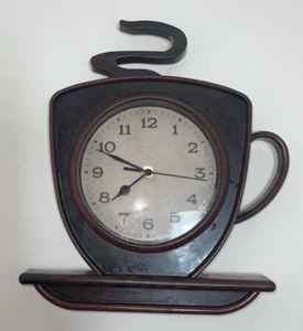 Coffee Cup Wall Clock 11” X 10.5” - Picture 1 of 2
