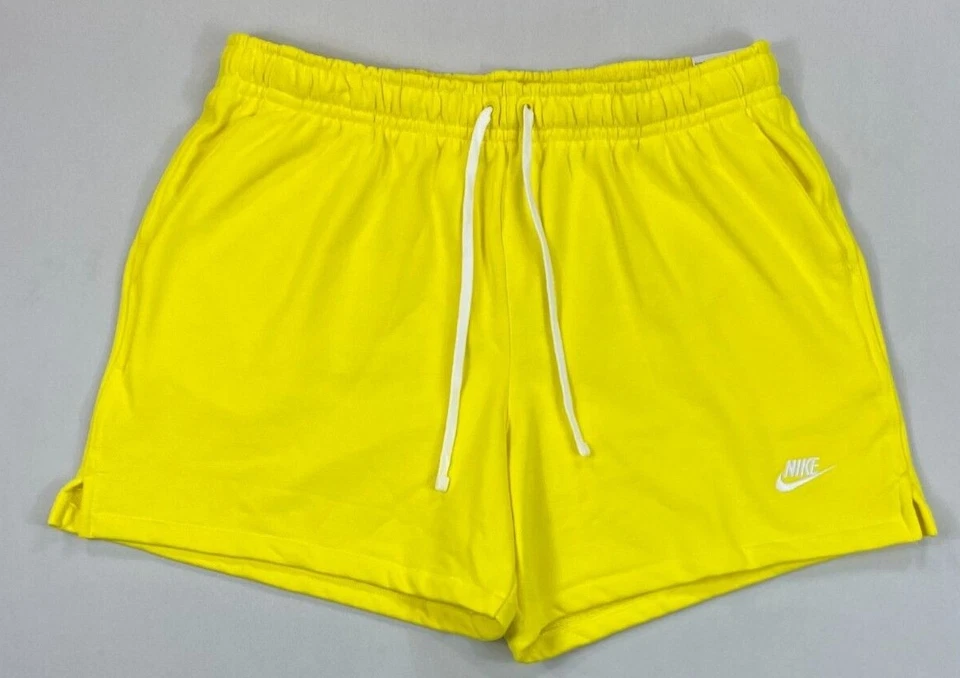 Nike Club Fleece Men's French Terry Flow Shorts DX0731-731 Opti Yellow Size XXL