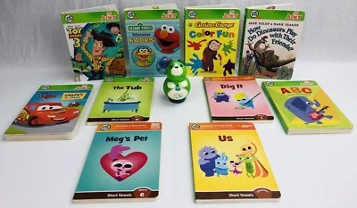 Leap Frog Tag Junior Green Scout Learning System w/ 10 Books Disney Toy Story - Image 1 of 4