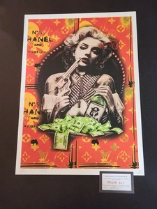 DEATH NYC Graffiti Pop Art Print Monroe Rare Banksy Warhol Takashi Murakami Deco - Picture 1 of 13