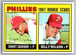 1967 TOPPS #402 BILLY WILSON ROOKIE & GRANT JACKSON PHILLIES - Picture 1 of 3