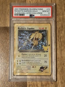Rocket's Zapdos 15/132 Celebrations: Classic Collection Holo - Picture 1 of 2