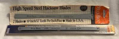 2 Paquetes - 4 Hojas Buck Bros Hoja de Sierra de Alta Velocidad - 10" - Hecho en EE. UU. Foto 1 de 4