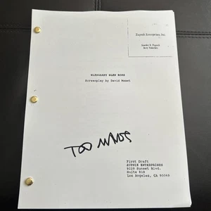 DAVID MAMET FULL 126 PAGE WRITER AUTHOR GLENGARRY GLEN ROSS SIGNED SCRIPT - Picture 1 of 7
