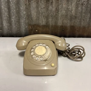 TELÉFONO GIRATORIO VINTAGE CON MARCACIÓN DE TELECOMUNICACIONES GRIS - Imagen 1 de 7