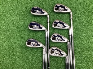 Callaway X-20 Iron Set 4-9+Pw Steel Shaft Uniflex 7pcs RH 2010 Good Grip From JP - Picture 1 of 5