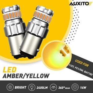 AUXITO Yellow LED Turn Signal DRL Parking Light Bulb 1157 7528 2PCS Reverse Lamp - Bild 1 von 12