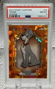 2024 Topps Chrome Disney Sapphire TRAMP Orange #/25 PSA 8 - Bild 1 von 2