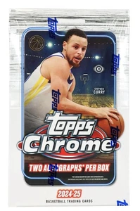 2024-25 Topps Chrome Basketball NBA Factory Sealed Hobby Box 2 Autographs #2 - Bild 1 von 1