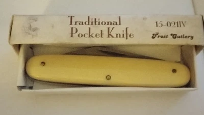 Vintage Frost Cutlery 3" Traditional Ivory Style Pocket Knife - Image 1 of 4