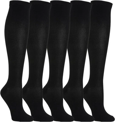 5 Paia Di Calze a Compressione Graduata per Uomo E Donna, per Sport, Running, Co - Immagine 1 di 4