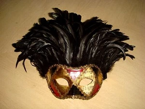 Venezianische Handarbeit Venedig die Maske Italiens Wandbehang Kostüm - Bild 1 von 9