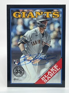 2023 Topps Update BLAKE SABOL Giants rc Auto 1988 Rookie Autograph BLACK 009/199