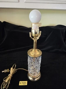 WATERFORD LAMP, 12.5"H, WITH BULB, 3.5"W BASE, VERY GOOD CONDITION - Picture 1 of 3