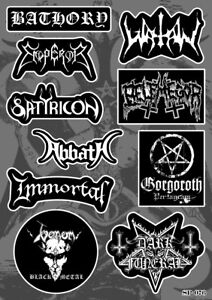 Black Metal Sticker Pack | Bathory Emperor Abbath Immortal Venom Gorgoroth