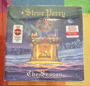 OOP Steve Perry The Season Exclusive Red Colored Vinyl LP Christmas Card Journey - Picture 1 of 7