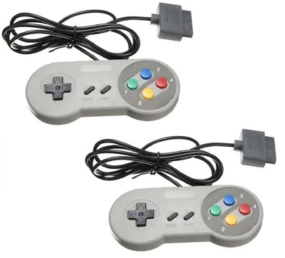 2 X Manette SNES (Super Nes) contrôleur pour Super Nintendo - Photo 1/4