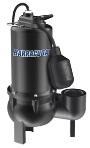 3/4 HP Epoxy Coated Cast Iron Submersible Sewage Pump Automatic Float Switch - Picture 1 of 7