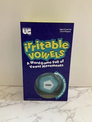 New - University Games Irritable Vowels - Ages 8+ | 2-6 players - Image 1 of 3