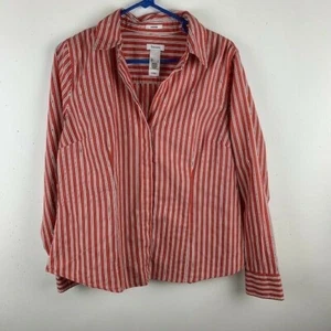 Liz & Co Größe L Damen Shirt Langarm Knopfleiste tailliert - Bild 1 von 4