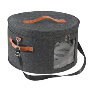 Caja de sombrero de viaje universal sombrero de vaquero sombrero de paja organizador juguete contenedor de almacenamiento 17"" - Imagen 1 de 6