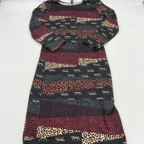 UNDERCOVER Abito sportivo Victorias secret stampa animalier schiena aperta manica 3 4 taglia XS