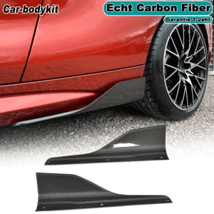 Carbon Seitenschweller Wings Erweiterung Flaps Splitter Seite für BMW 2ER F87 M2 - Picture 1 of 11