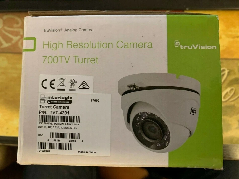 NUEVO: Interlogix TruVision 700TVL, lente de 3,6 mm, verdadero D/N, 20 mIR, 12VDC, NTSC Foto 1 de 2
