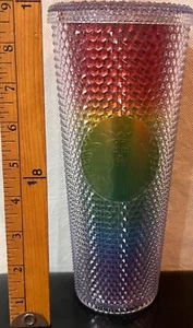 RAR Starbucks Tumbler Tasse Venti Nieten Atemberaubend Regenbogen Farbverlauf Iridescent - Bild 1 von 9