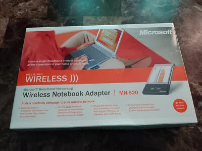 microsoft Wireless - Notebook Adapter MN-520 NEW - Image 1 of 4
