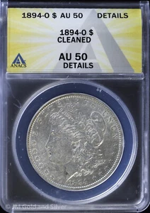 1894-O $1 Morgan Silver Dollar ANACS AU 50 Details - Picture 1 of 4