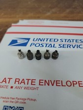 (5) 1950s Antique Schrader brass Tire valve caps Vintage Chevy Ford Hot Rod gm 7