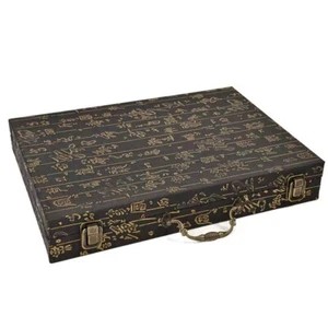 Luxury Lockable Storage Box Suitcase For Chinese Chess 58mm - Picture 1 of 2