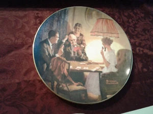 NORMAN ROCKWELL COLLECTORS PLATE 1st in issue This is the Room Light Made 11388A - Bild 1 von 5